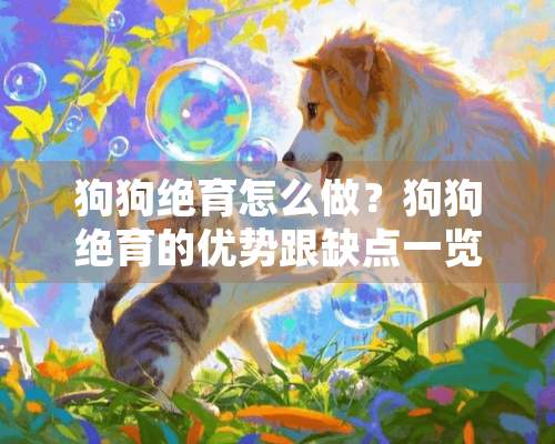 狗狗绝育怎么做？狗狗绝育的优势跟缺点一览