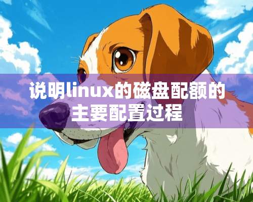 说明linux的磁盘配额的主要配置过程