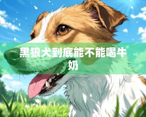 黑狼犬到底能不能喝牛奶