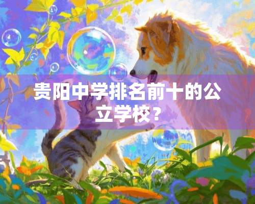 贵阳中学排名前十的公立学校？