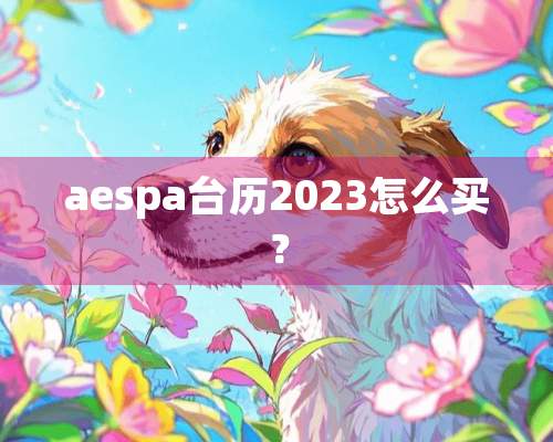 aespa台历2023怎么买？