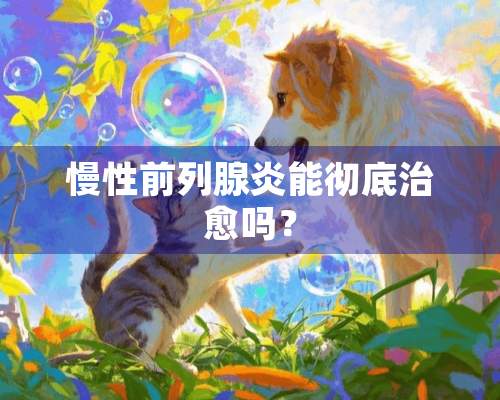 慢性前列腺炎能彻底治愈吗？