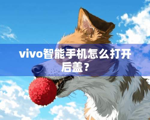 vivo智能手机怎么打开后盖？