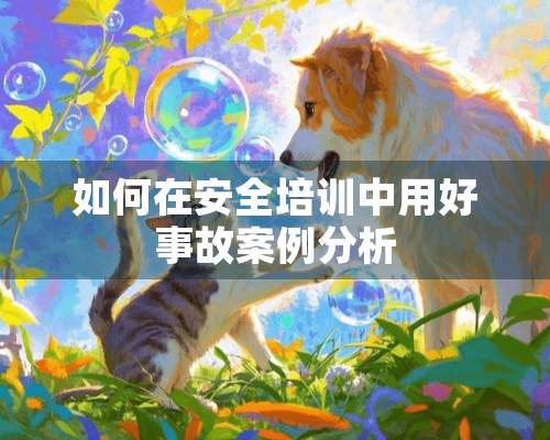 如何在安全培训中用好事故案例分析