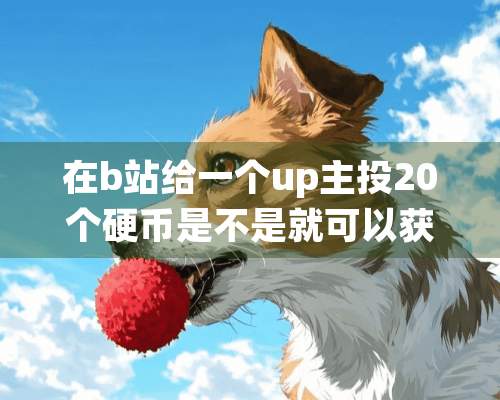 在b站给一个up主投20个**是不是就可以获得那个up的粉丝勋章了？