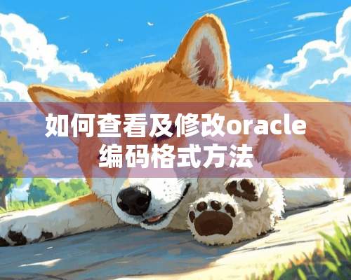 如何查看及修改oracle编码格式方法