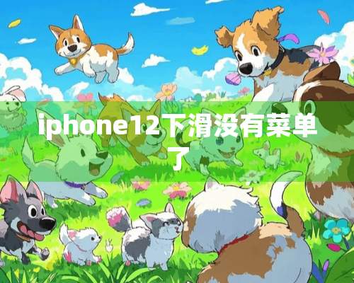 iphone12下滑没有菜单了