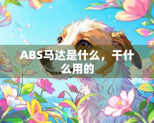 ABS马达是什么，干什么用的