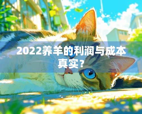 2022养羊的利润与成本真实？