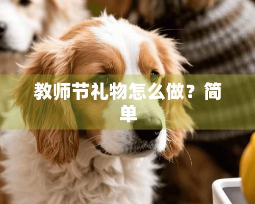 教师节礼物怎么做？简单