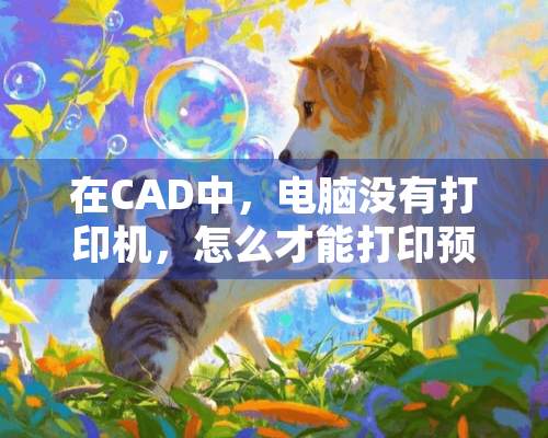 在CAD中，电脑没有打印机，怎么才能打印预览？