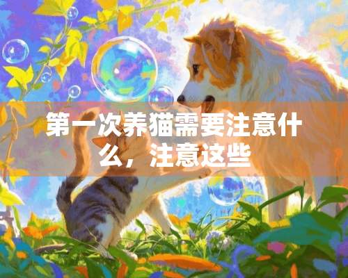 第一次养猫需要注意什么，注意这些