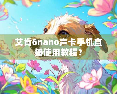 艾肯6nano声卡手机直播使用教程？