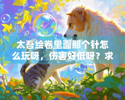 太吾绘卷里面那个针怎么玩呀，伤害好低呀？求解答