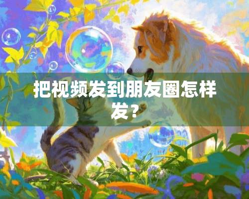 把视频发到朋友圈怎样发？