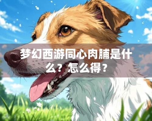 梦幻西游同心肉脯是什么？怎么得？