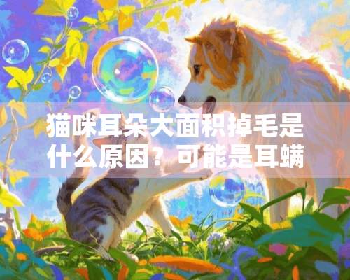 猫咪耳朵大面积掉毛是什么原因？可能是耳螨或