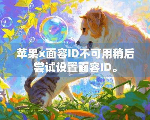 苹果x面容ID不可用稍后尝试设置面容ID。