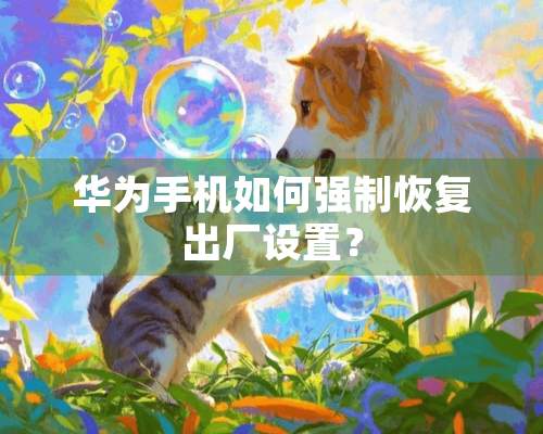 华为手机如何强制恢复出厂设置？