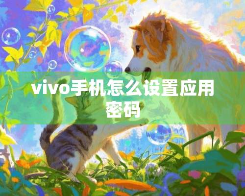 vivo手机怎么设置应用密码