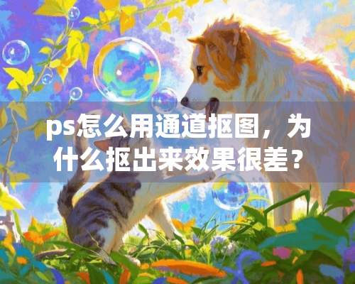 ps怎么用通道抠图，为什么抠出来效果很差？