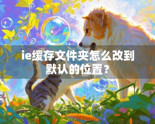 ie缓存文件夹怎么改到默认的位置？