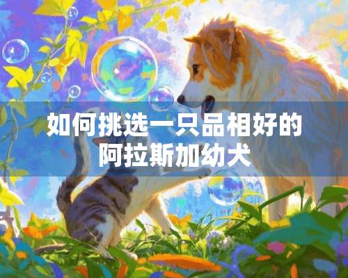 如何挑选一只品相好的阿拉斯加幼犬