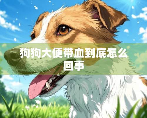 狗狗大便带血到底怎么回事