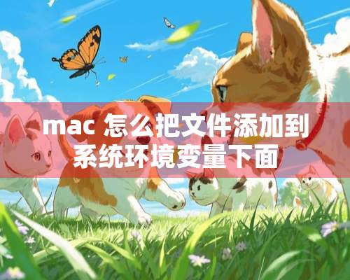 mac 怎么把文件添加到系统环境变量下面