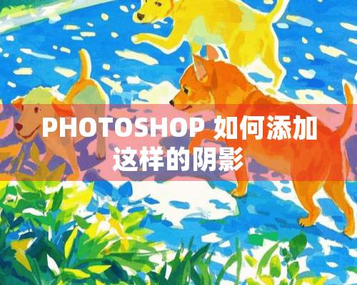 PHOTOSHOP 如何添加这样的*影