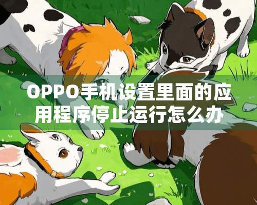 OPPO手机设置里面的应用程序停止运行怎么办