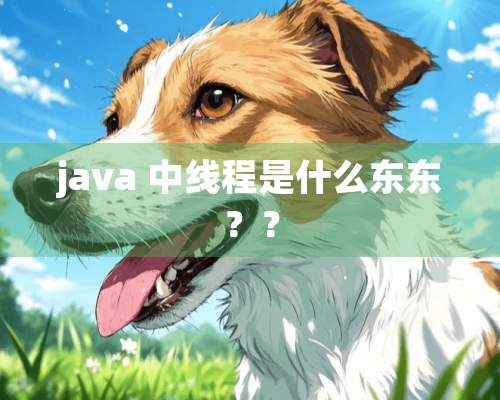 java 中线程是什么东东？？