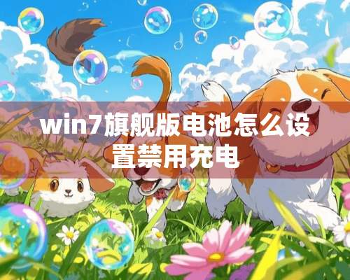 win7旗舰版电池怎么设置禁用充电