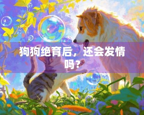 狗狗绝育后，还会发情吗？