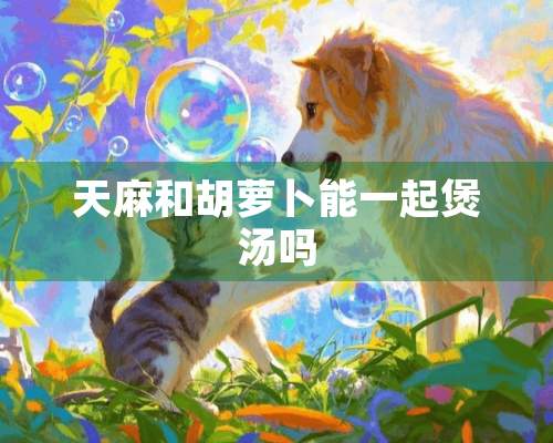 天麻和胡萝卜能一起煲汤吗