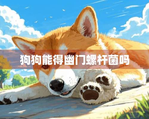 狗狗能得幽门螺杆菌吗