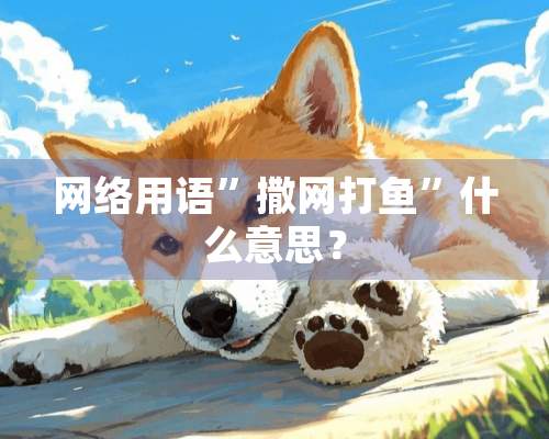 网络用语”撒网打鱼”什么意思？