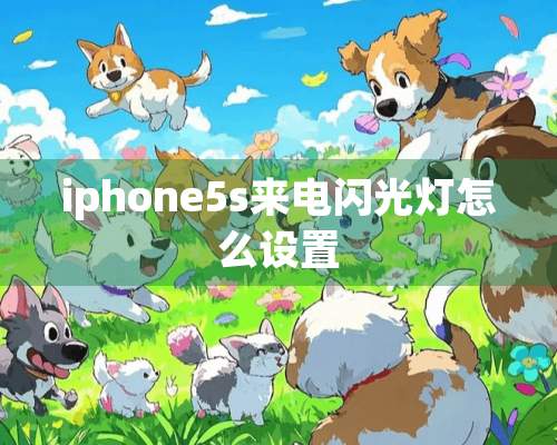 iphone5s来电闪光灯怎么设置