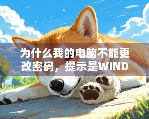 为什么我的电脑不能更改密码，提示是WINDOWS无法更改密码？