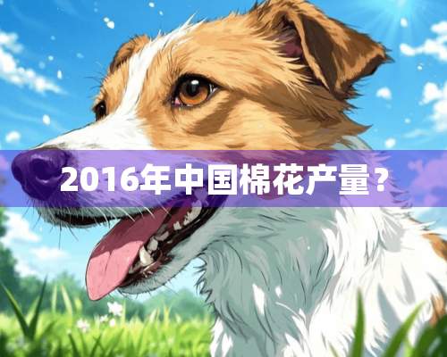 2016年中国棉花产量？