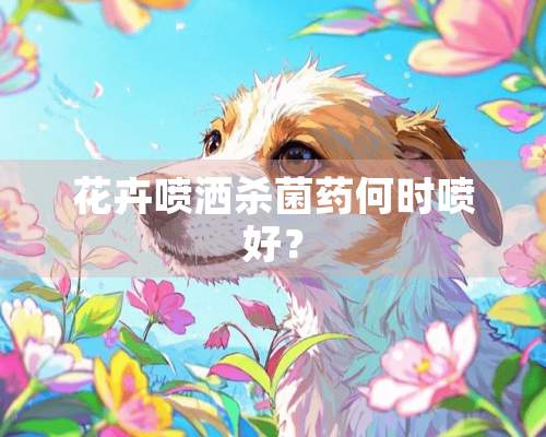 花卉喷洒杀菌药何时喷好？