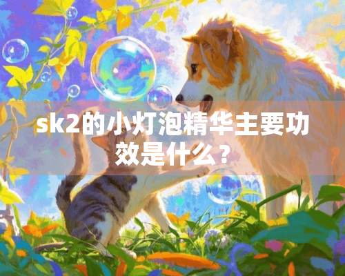 sk2的小灯泡精华主要功效是什么？