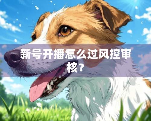 新号开播怎么过风控审核？