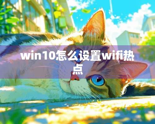 win10怎么设置wifi热点