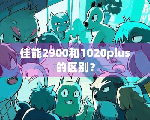 佳能2900和1020plus的区别？