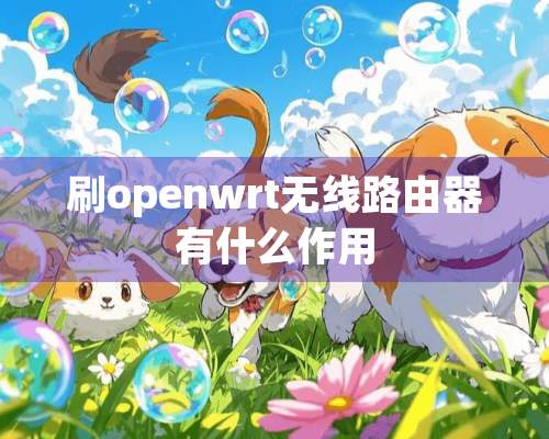 刷openwrt无线路由器有什么作用