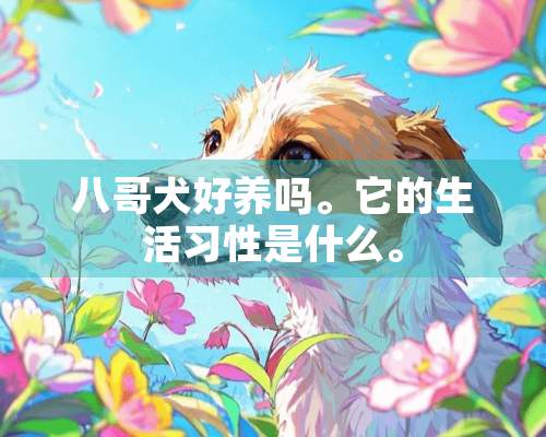 八哥犬好养吗。它的生活习性是什么。