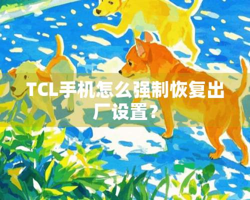 TCL手机怎么强制恢复出厂设置？