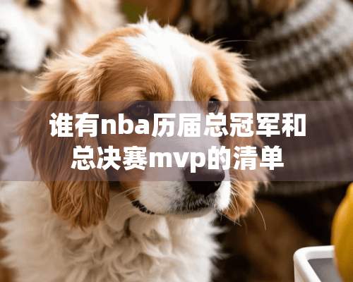 谁有nba历届总冠军和总决赛mvp的清单