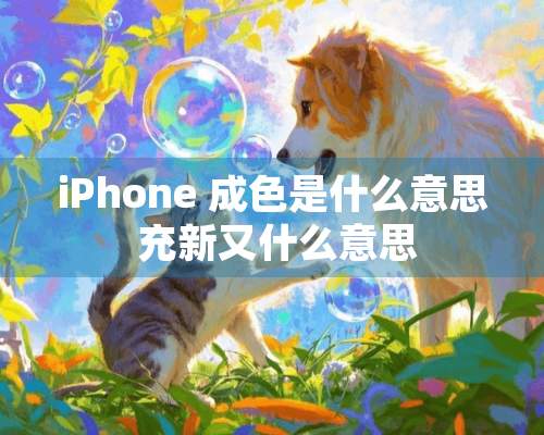 iPhone 成色是什么意思 充新又什么意思